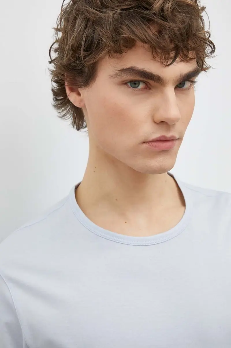 Theory T-shirt Uomo Blu 3579746 miniatura 4