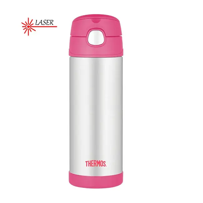 FUNtainer Baby thermos con cannuccia - rosa 470 ml