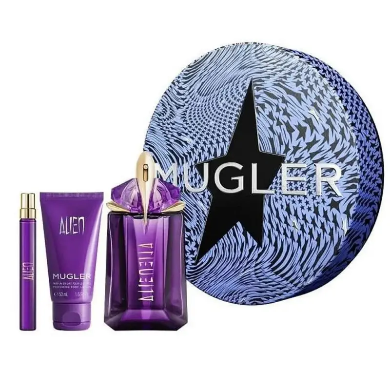 Set Thierry Mugler Alien Eau De Parfum da donna 60 ml + Alien Eau De Parfum da donna 10 ml + Alien Hydrating lozione corpo 50 ml