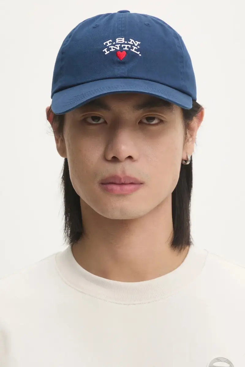 berretto da baseball in cotone Heart Cap colore blu navy TN243WHWBC08