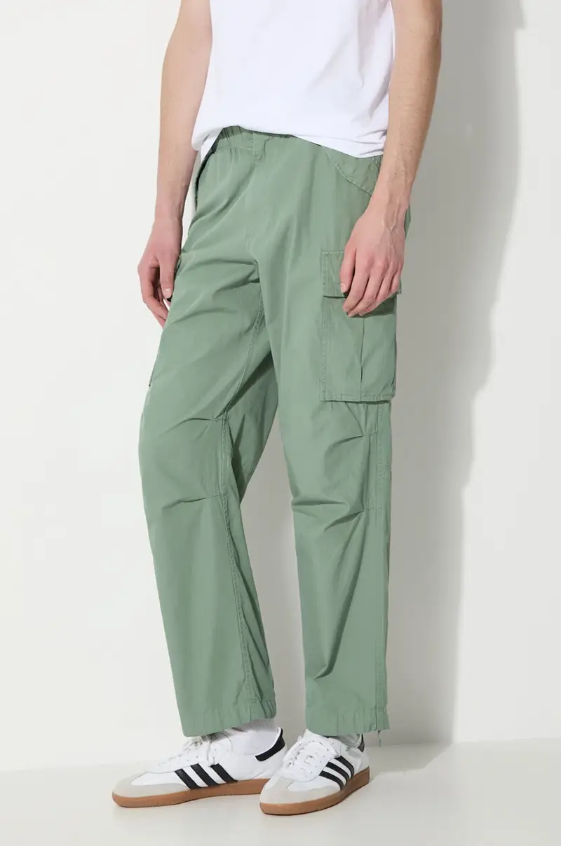 pantaloni in cotone colore verde TN241WPARP02