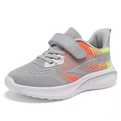 Thlppe Scarpe Bambino Sneakers Ginnastica Tennis Ragazzo Grigio 29EU