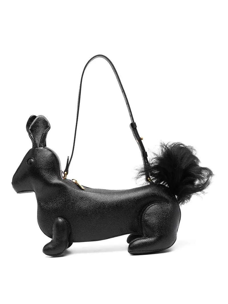 Borsa a tracolla in pelle Nero