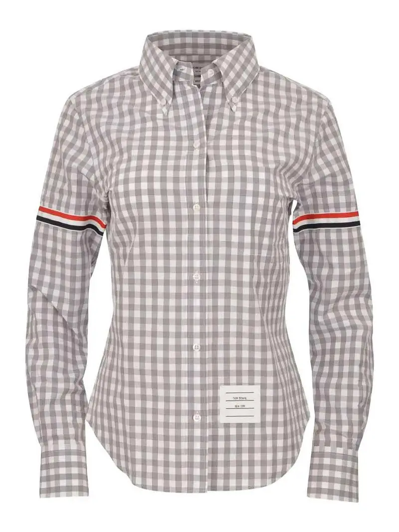 Camicia classica a maniche lunghe Grigio