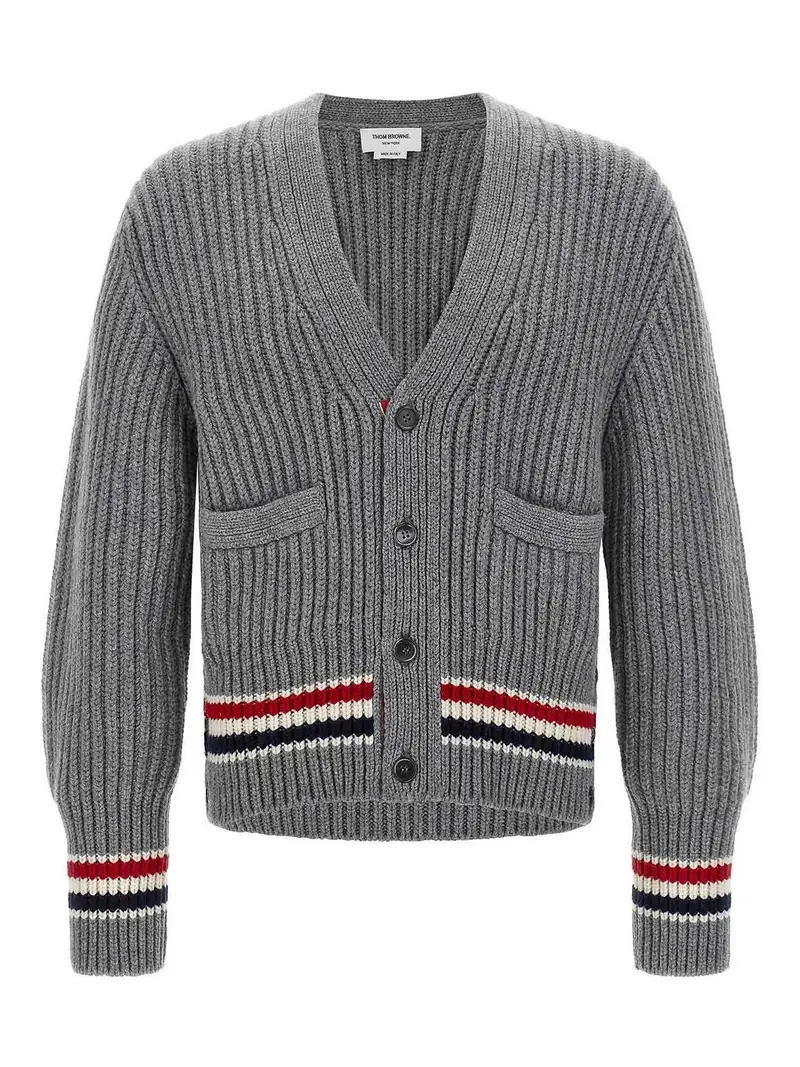 THOM BROWNE Cardigan Grigio 3296348