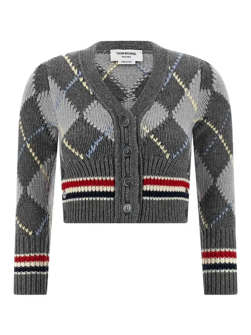 THOM BROWNE Cardigan Grigio 3860062