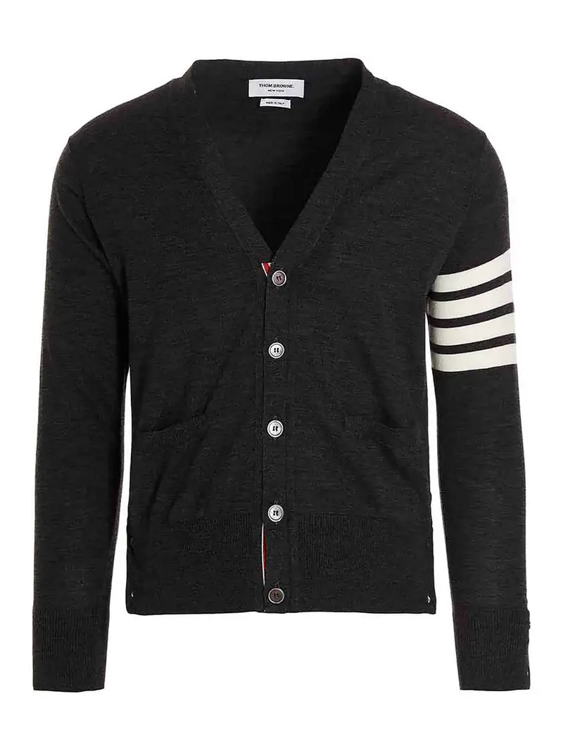 THOM BROWNE Cardigan Grigio 4126487
