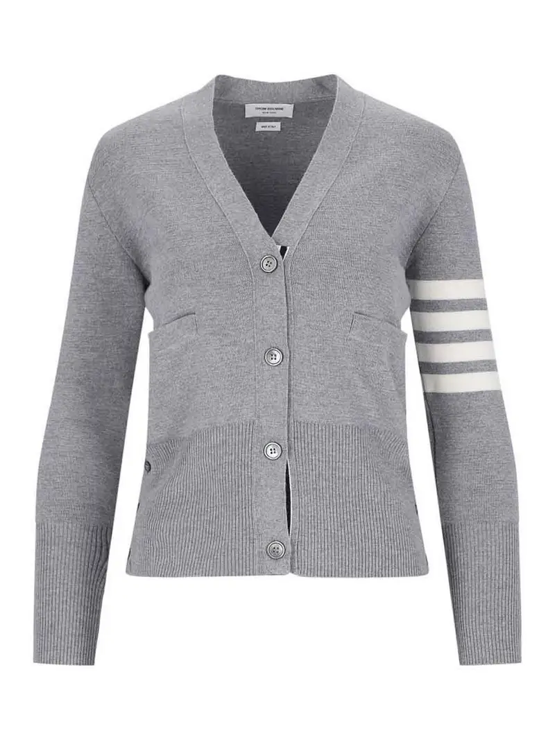 THOM BROWNE Cardigan Grigio 3860403