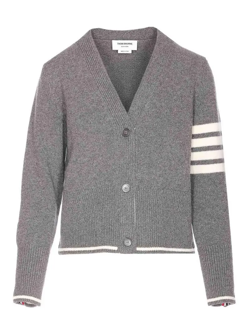 THOM BROWNE Cardigan Grigio 4000619