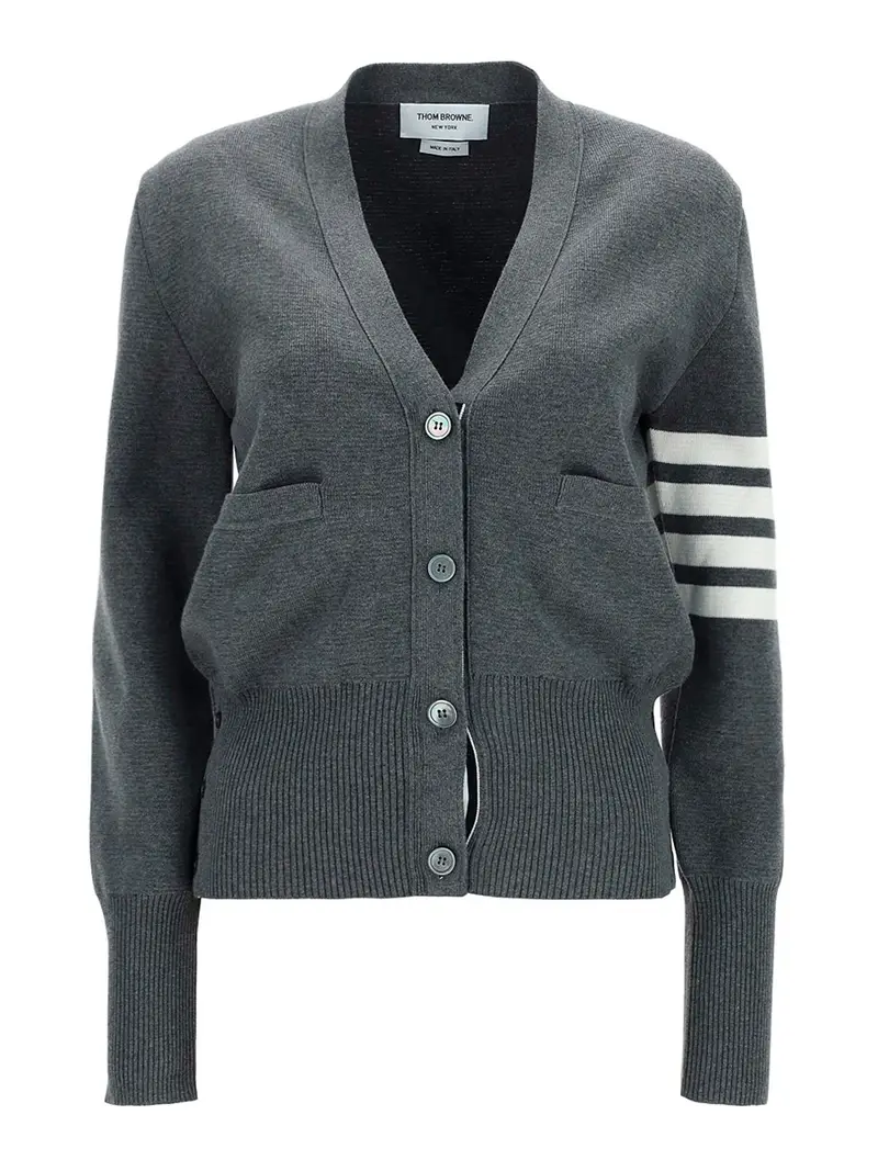 THOM BROWNE Cardigan Grigio 4126461