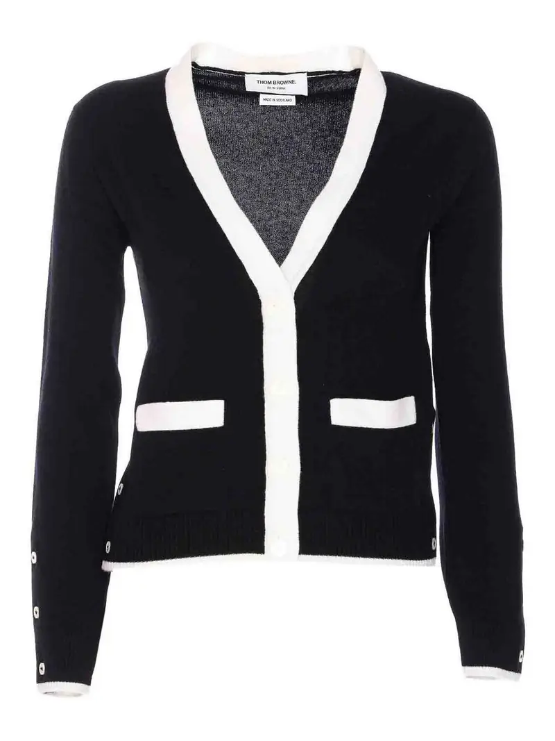 THOM BROWNE Cardigan Nero 4004645