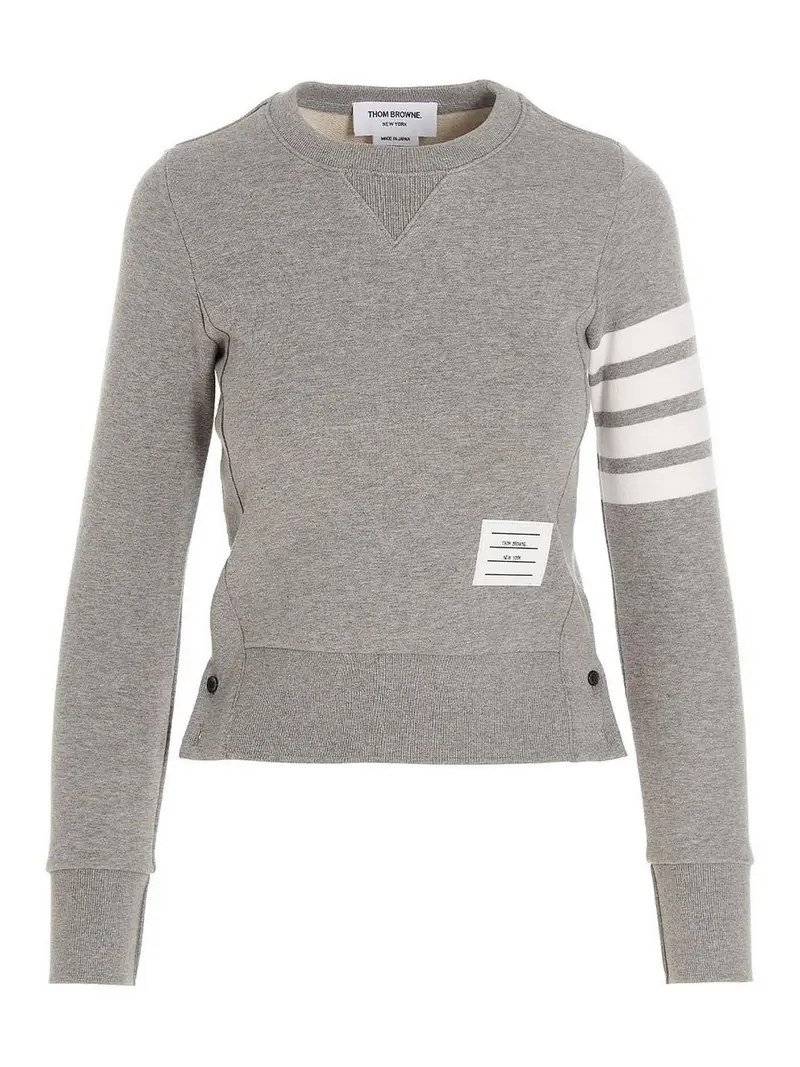 Felpa 4 barre Grigio