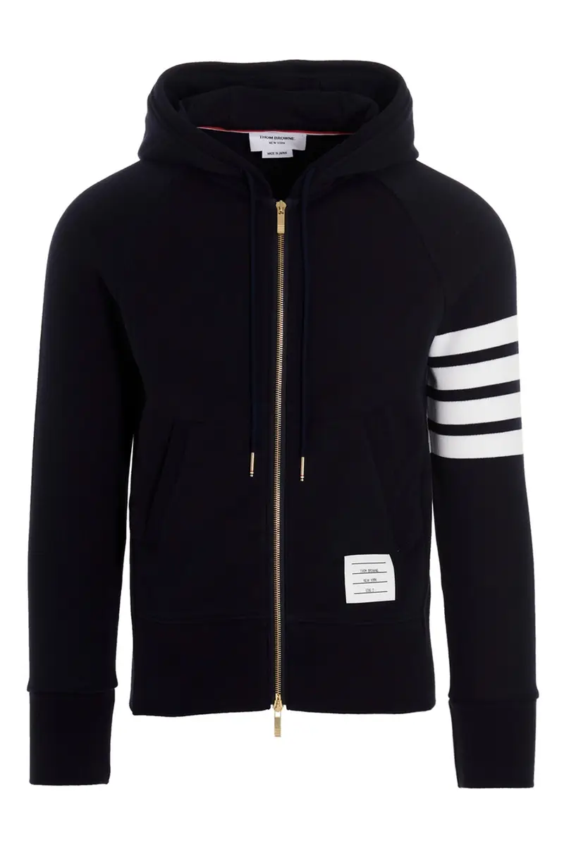 Felpa Con Cappuccio '4 Bar' Blu