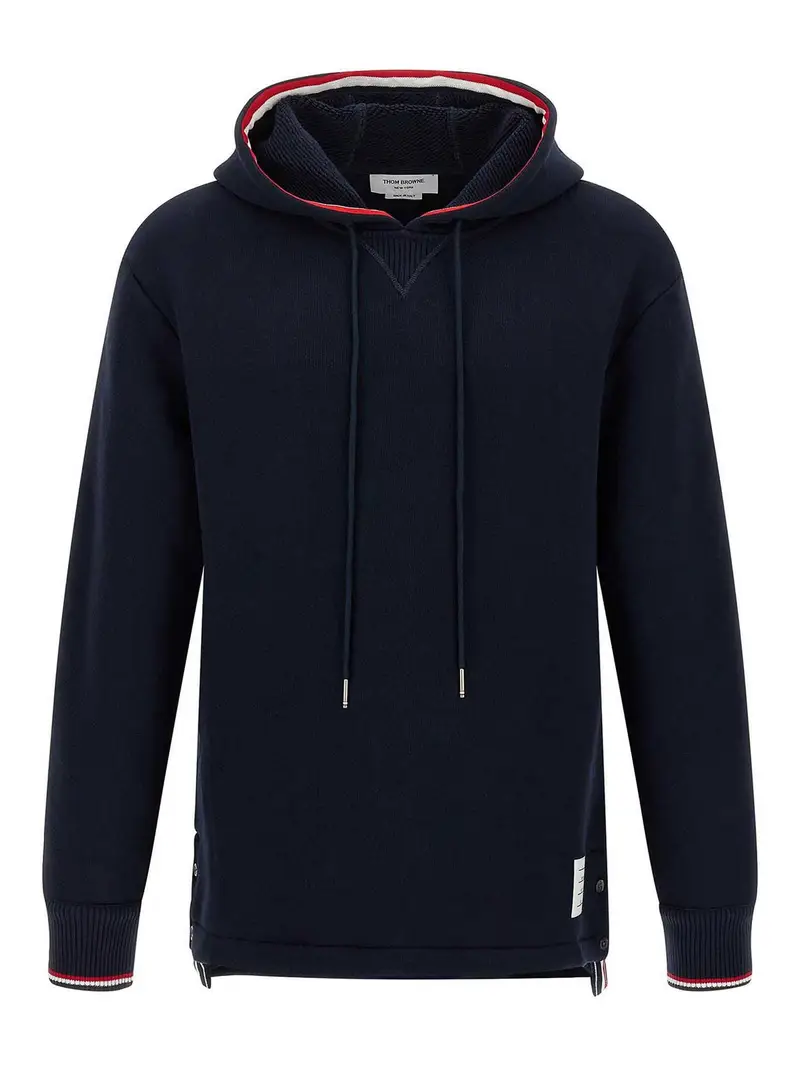 Felpa con cappuccio con nastro Rwb Blu