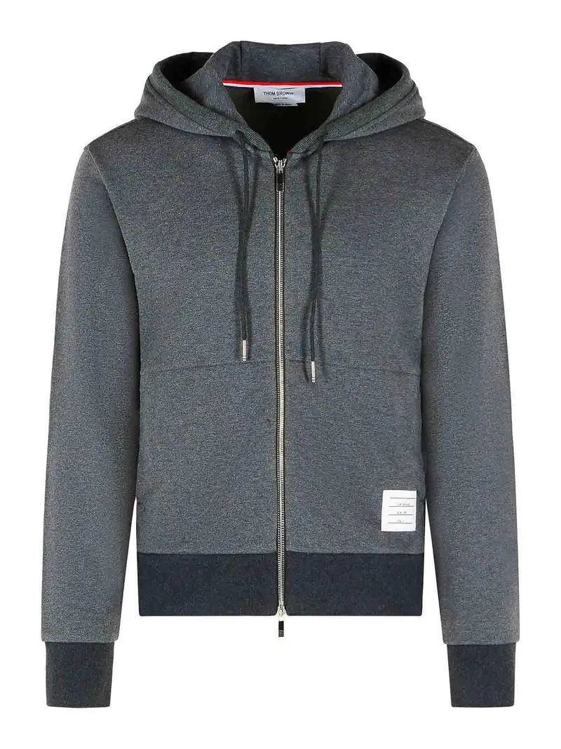 Felpa in cotone grigio