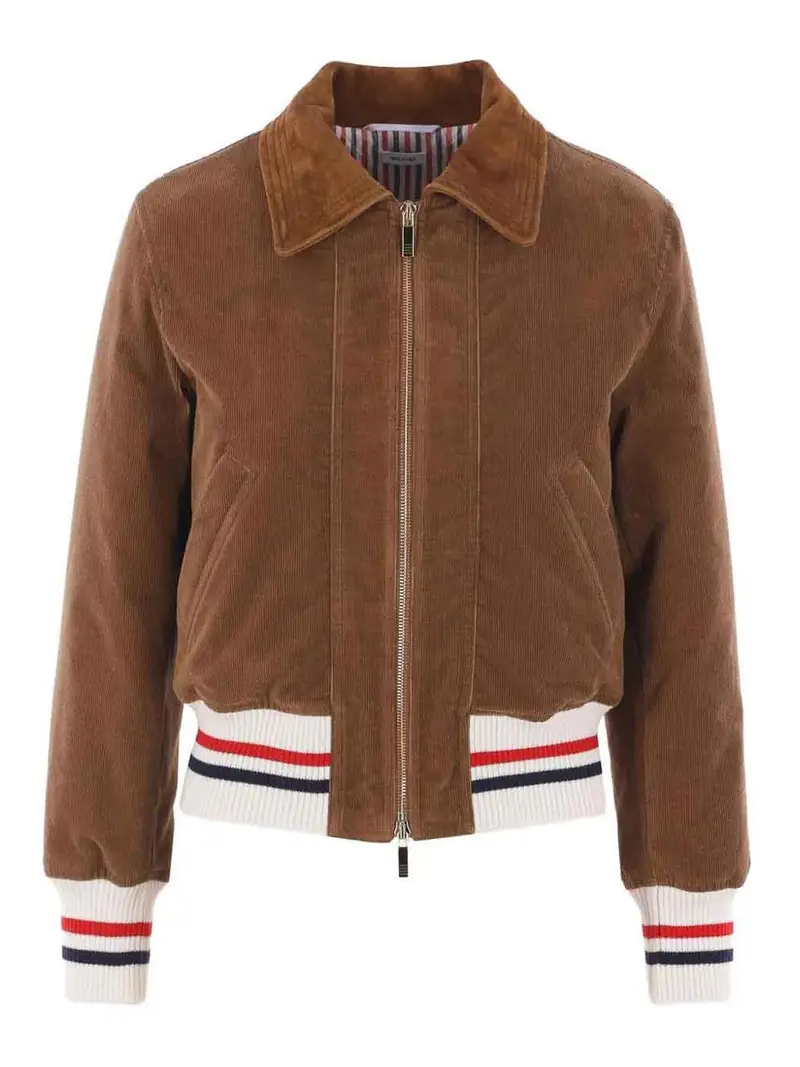 Giacca da volo corta imbottita Marrone