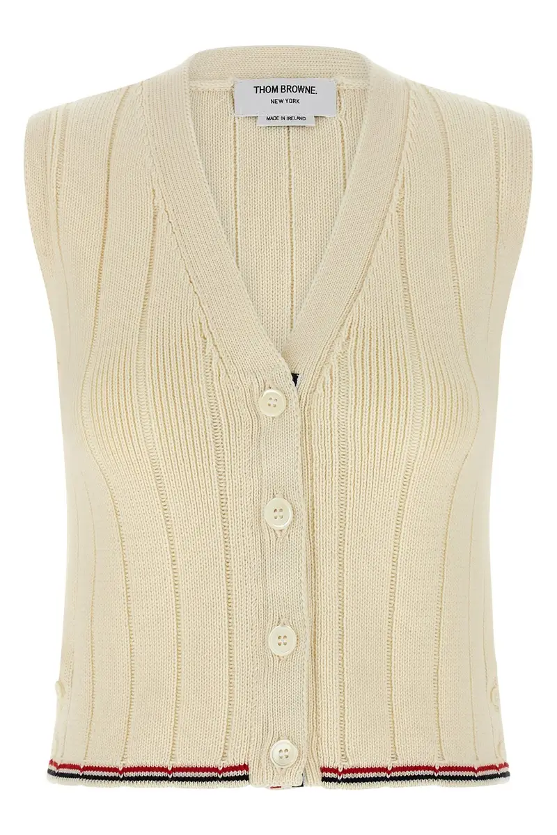 THOM BROWNE Gilet Bianco 2549993