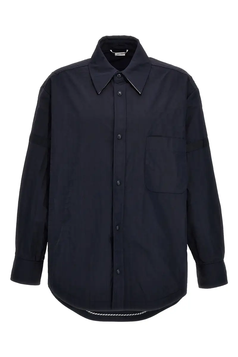 Overshirt Snap Front Blu