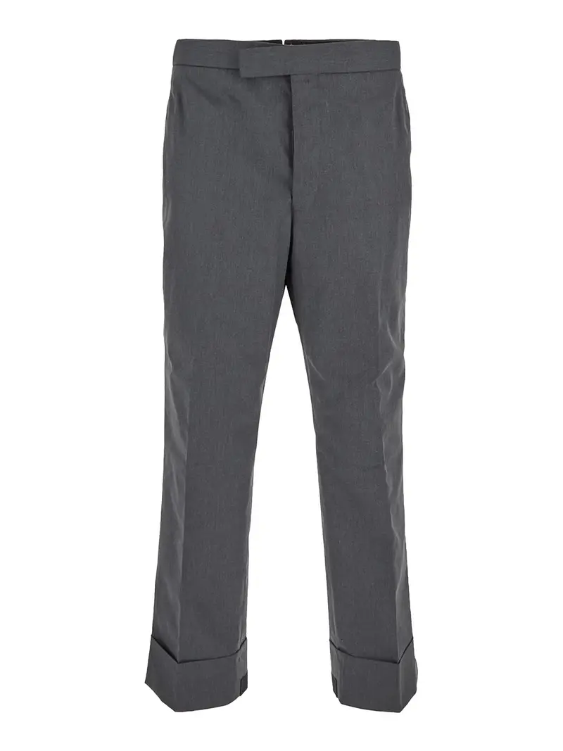 pantaloni grigi con tasche laterali Grigio