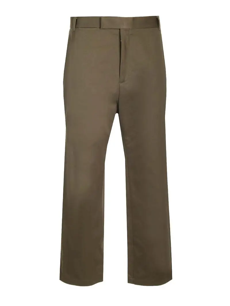 Pantaloni pieghettati rilassati Verde