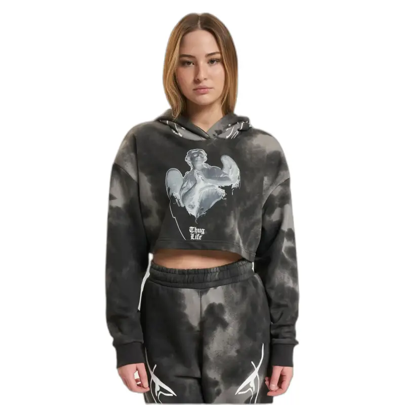 Felpa con cappuccio da donna Thug Life Sky