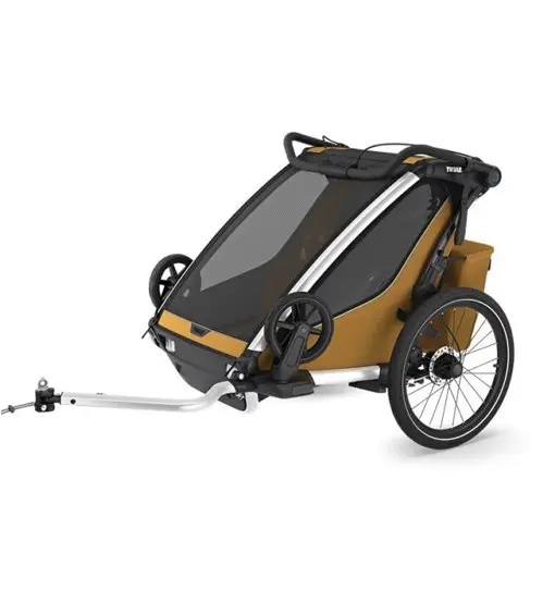 Chariot Sport 2 double - rimorchio bici Dark Yellow