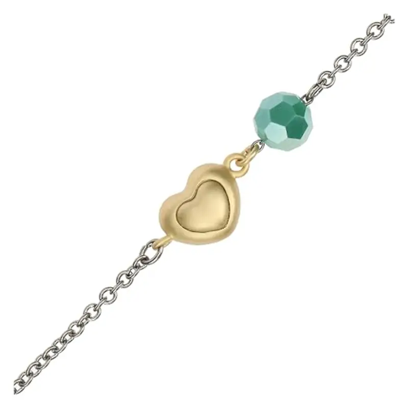 THUN - Bracciale con cuore e perlina - metallo, vetro, resina - Collezione Dedicato a te - 16 + 3 cm miniatura 3