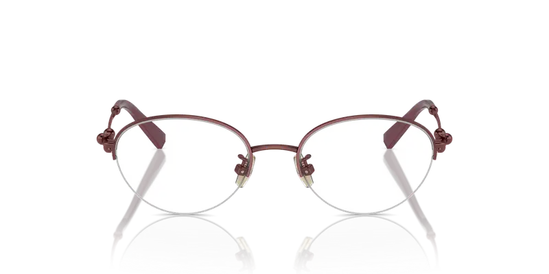 Tiffany Donna TF1158TD 6015 Montature da vista Titanio Rosso Trasparente Rotonda Normale miniatura 2