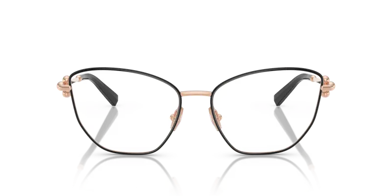 Tiffany Donna TF1166 6162 Montature da vista Acciaio Nero Trasparente Cat Eye Normale miniatura 2