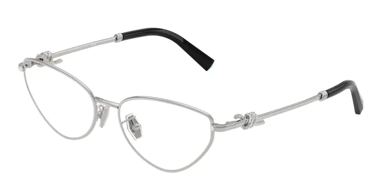 Donna TF1172B 6001 Montature da vista Metallo Argento Trasparente Cat Eye Normale