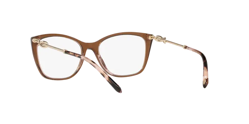 Tiffany Donna TF2160B 8255 Montature da vista Acetato Marrone Trasparente Squadrata Normale miniatura 3