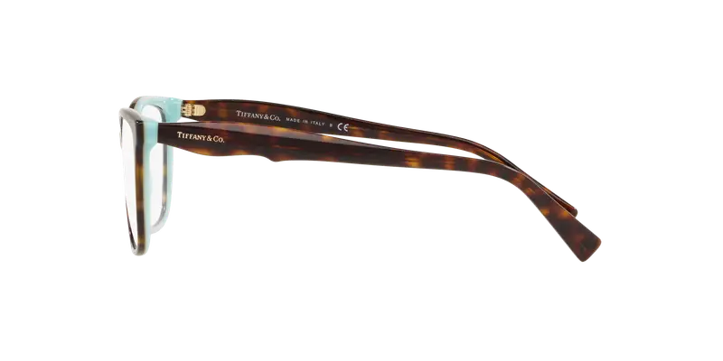 Tiffany Donna TF2175 8134 Montature da vista Acetato Marrone Trasparente Squadrata Normale miniatura 2