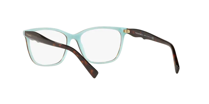 Tiffany Donna TF2175 8134 Montature da vista Acetato Marrone Trasparente Squadrata Normale miniatura 3