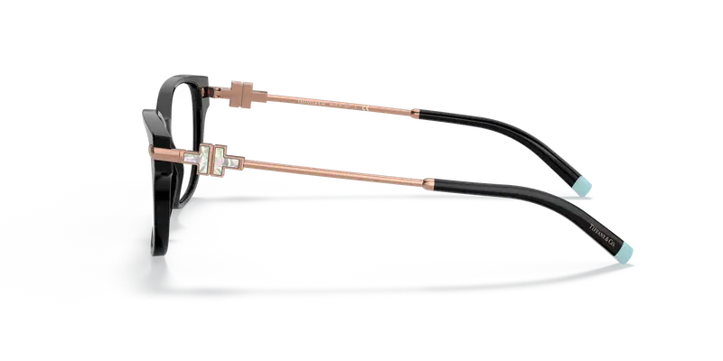 Tiffany Donna TF2207 8339 Montature da vista Acetato Nero Trasparente Squadrata Normale miniatura 3