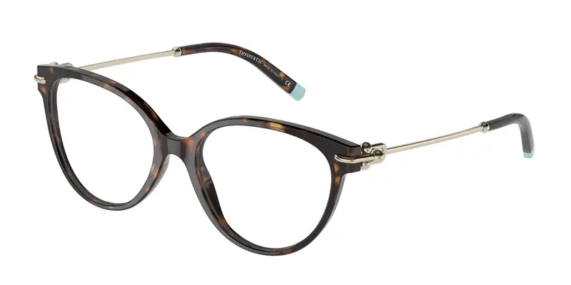 Tiffany Donna TF2217  8015 Montature da vista Acetato Tartaruga Trasparente Cat Eye Normale