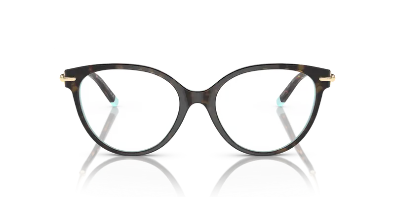 Tiffany Donna TF2217 8134 Montature da vista Acetato Marrone Trasparente Cat Eye Normale miniatura 2