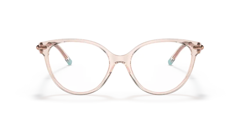 Tiffany Donna TF2217 8278 Montature da vista Acetato Rosa Trasparente Cat Eye Normale miniatura 2