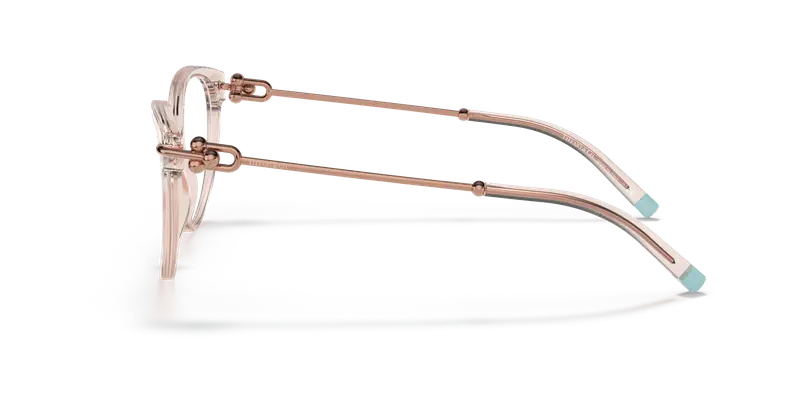 Tiffany Donna TF2217 8278 Montature da vista Acetato Rosa Trasparente Cat Eye Normale miniatura 3