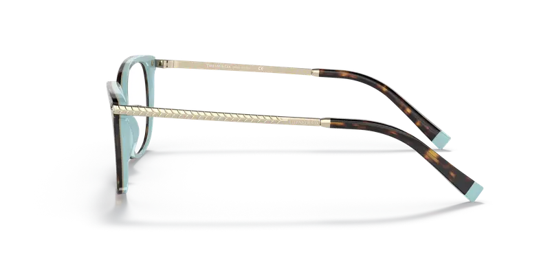 Tiffany Donna TF2221 8134 Montature da vista Acetato Marrone Trasparente Squadrata Normale miniatura 3