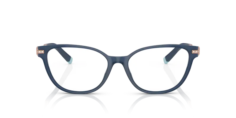 Tiffany Donna TF2223B 8315 Montature da vista Acetato Blu Trasparente Cat Eye Normale miniatura 2