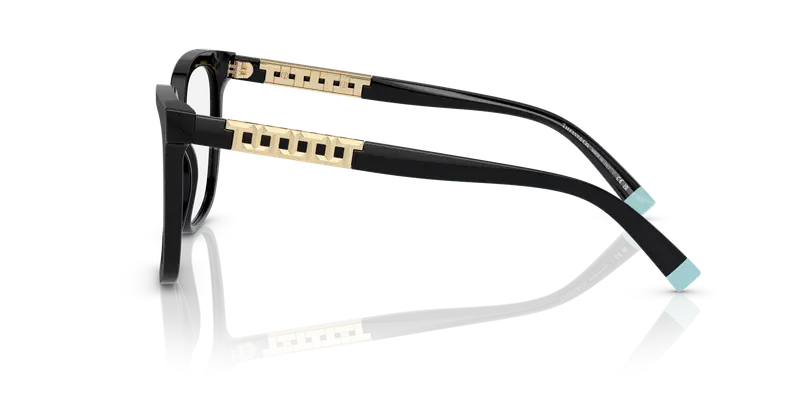 Tiffany Donna TF2227 8001 Montature da vista Acetato Nero Trasparente Squadrata Normale miniatura 3