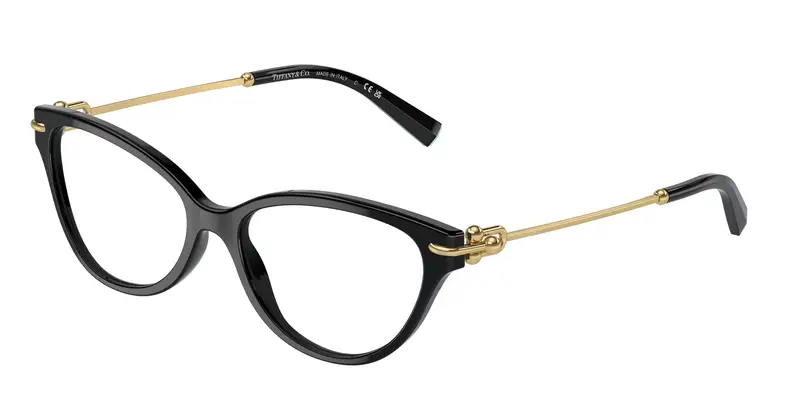 Tiffany Donna TF2231  8001 Montature da vista Acetato Nero Trasparente Cat Eye Normale