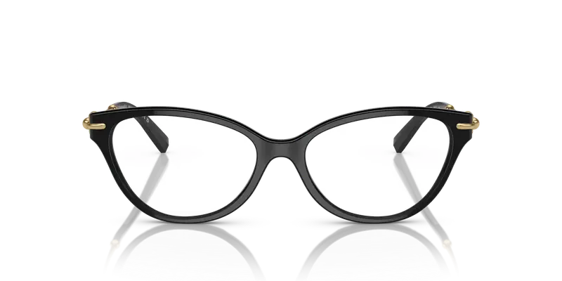 Tiffany Donna TF2231 8001 Montature da vista Acetato Nero Trasparente Cat Eye Normale miniatura 2