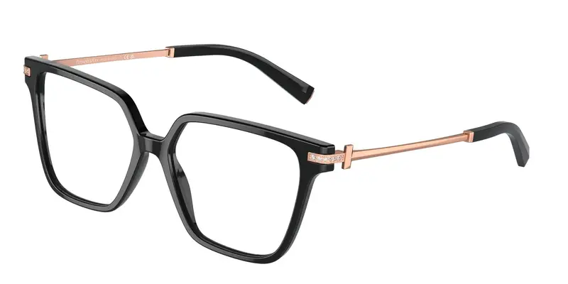 Tiffany Donna TF2234B  8001 Montature da vista Acetato Nero Trasparente Squadrata Normale