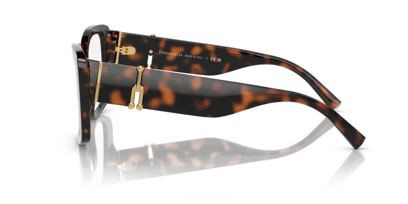 Tiffany Donna TF2235 8015 Montature da vista Acetato Tartaruga Trasparente Squadrata Normale miniatura 3