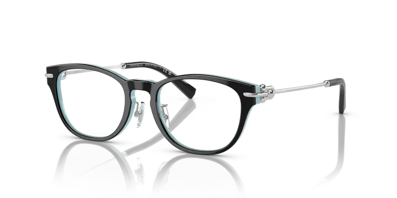 Tiffany Donna TF2237D 8055 Montature da vista Acetato Nero Trasparente Pillow Normale miniatura 3