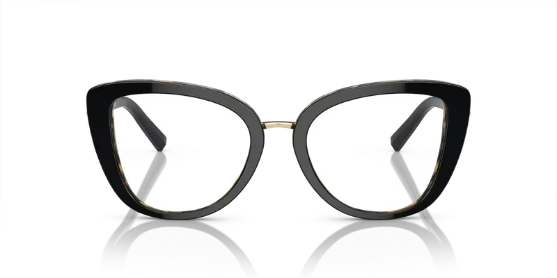 Tiffany Donna TF2242 8256 Montature da vista Acetato Nero Trasparente Cat Eye Normale miniatura 2