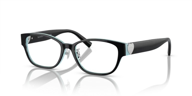 Tiffany Donna TF2243D 8055 Montature da vista Acetato Nero Trasparente Pillow Normale miniatura 3