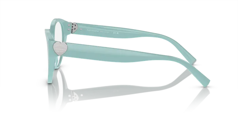 Tiffany Donna TF2244 8388 Montature da vista Acetato Blu Trasparente Pantos Normale miniatura 3