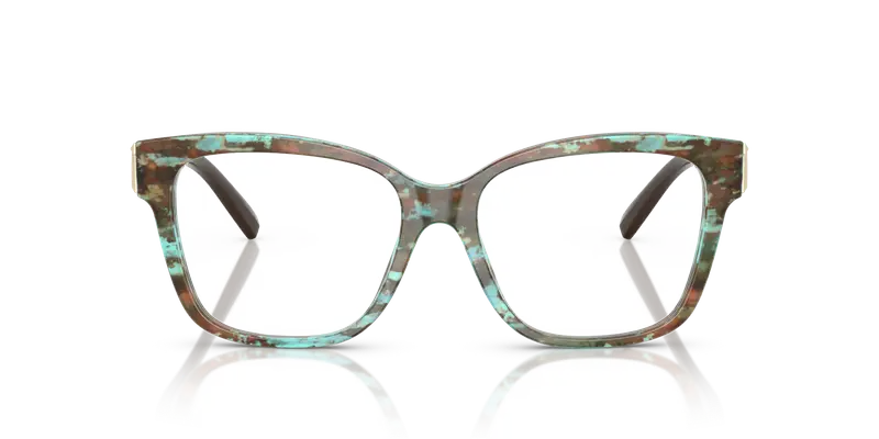 Tiffany Donna TF2246 8422 Montature da vista Acetato Tartaruga Trasparente Squadrata Normale miniatura 2